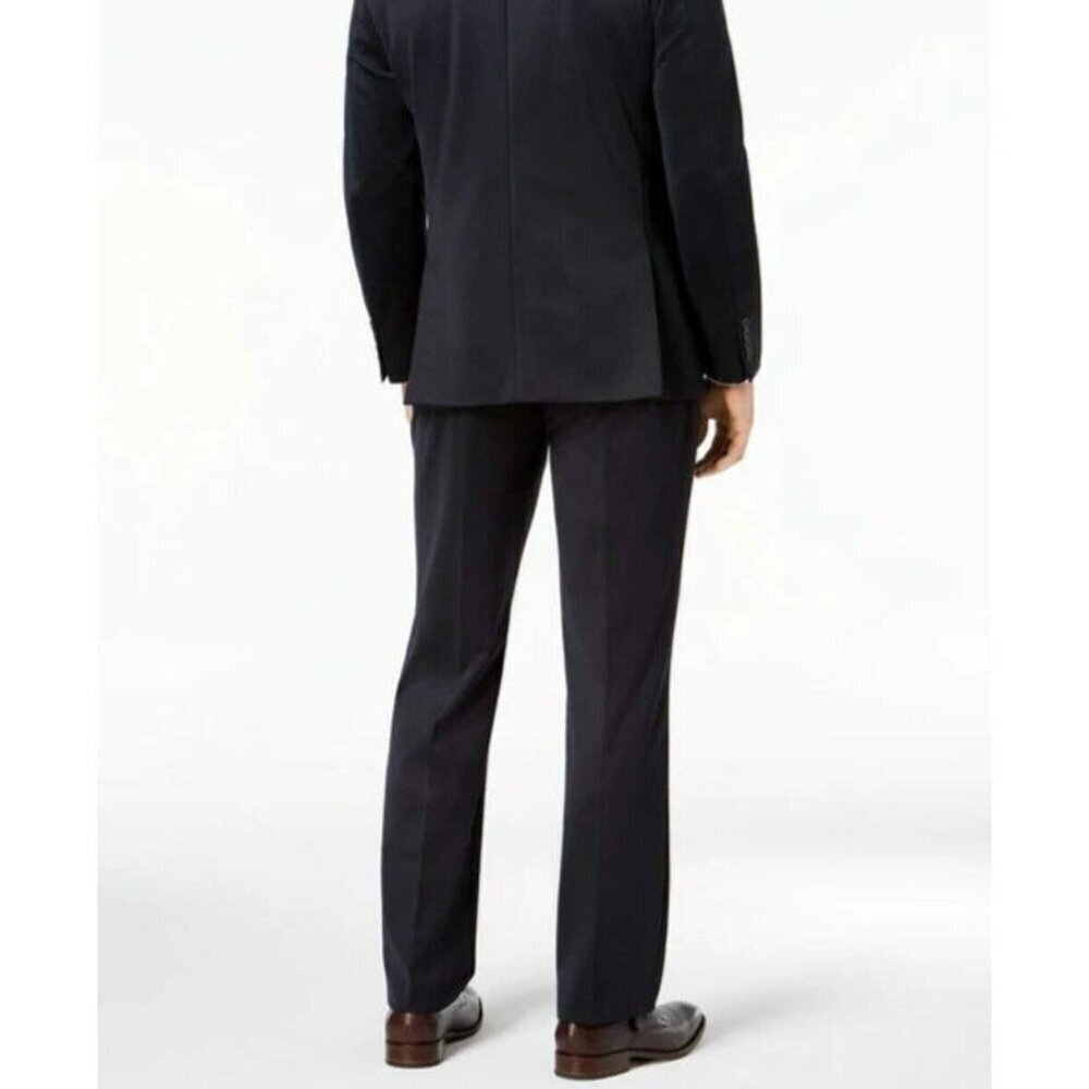 Unbranded Wrinkle Free Pleated Cotton Men's Pants Black 36 X 30